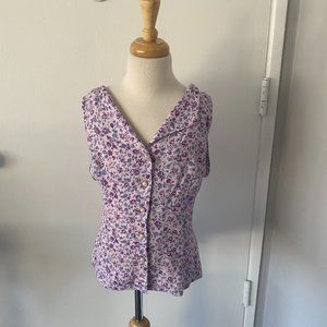 Reformation Size 4 Jayne Floral Print Tank
